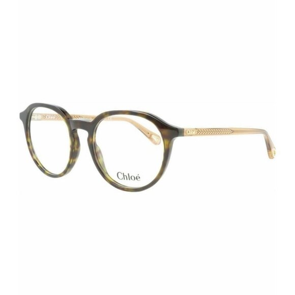 Chloe Accessories - Chloé Womens Round/Oval Havana Brown Transparent Fashion Designer Eyewear